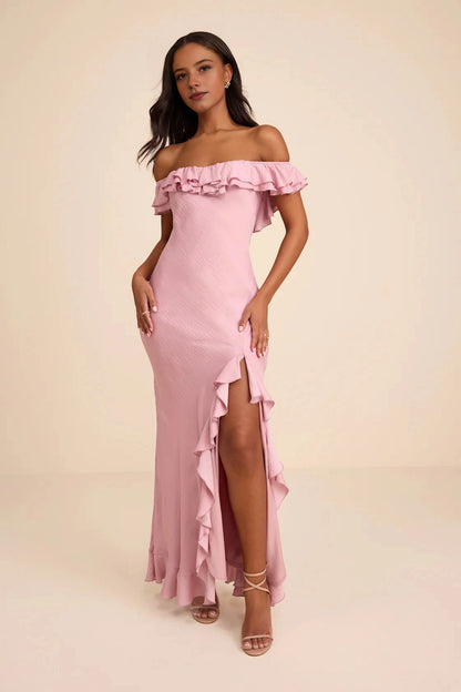Sleek Mermaid Strapless Cutout Zip Back Maxi Prom Dress
