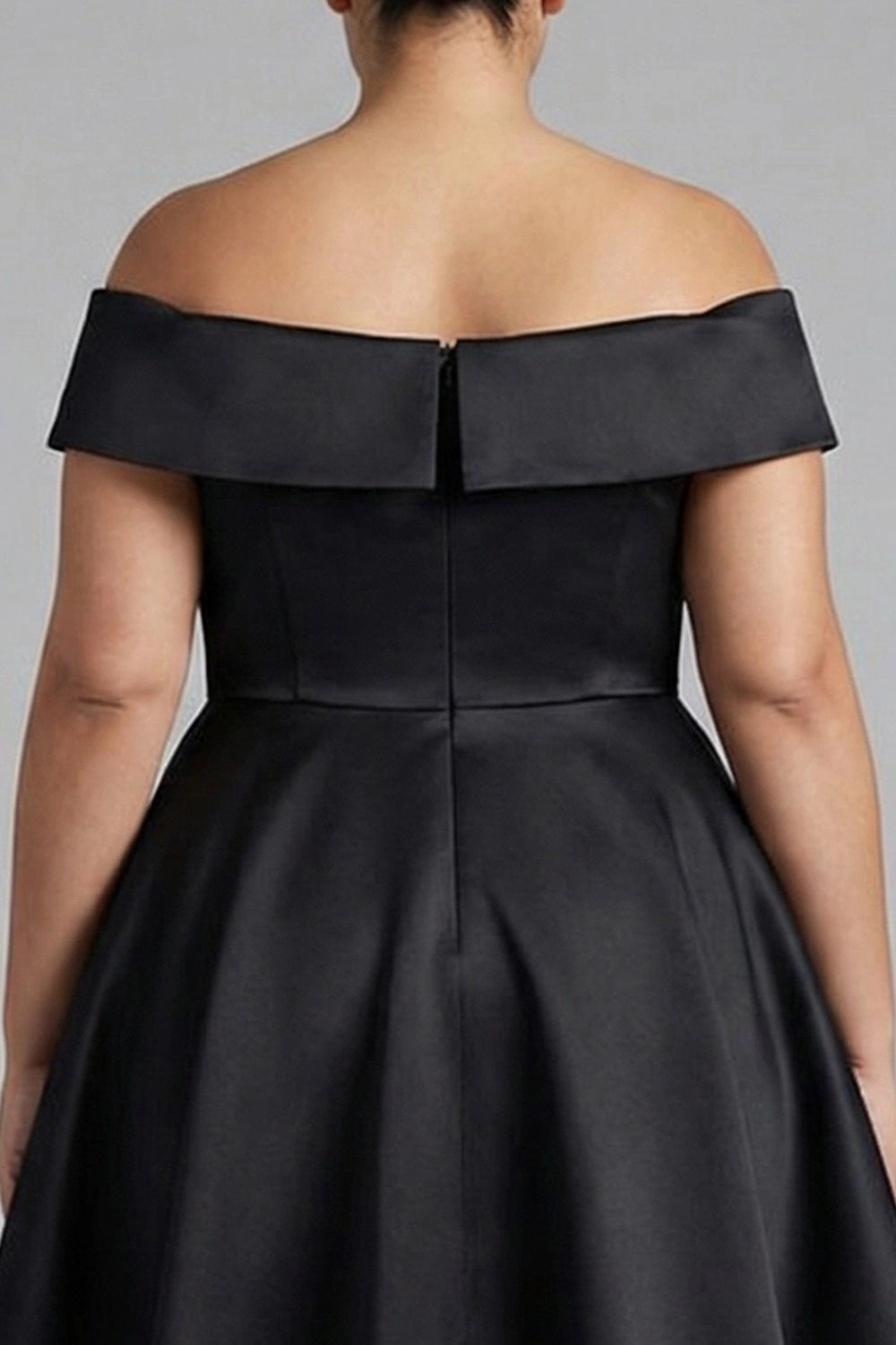 Roselledress Off The Shoulder Ruffle High Low A Line Plus Size Prom Dress