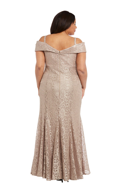 Roselledress Modest Plus Size Mermaid Off Shoulder Strap Low Back Lace Maxi Prom Dress
