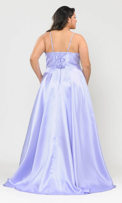 Roselledress plus size lace mermaid prom dress back view, crisscross corset back emerald green evening gown