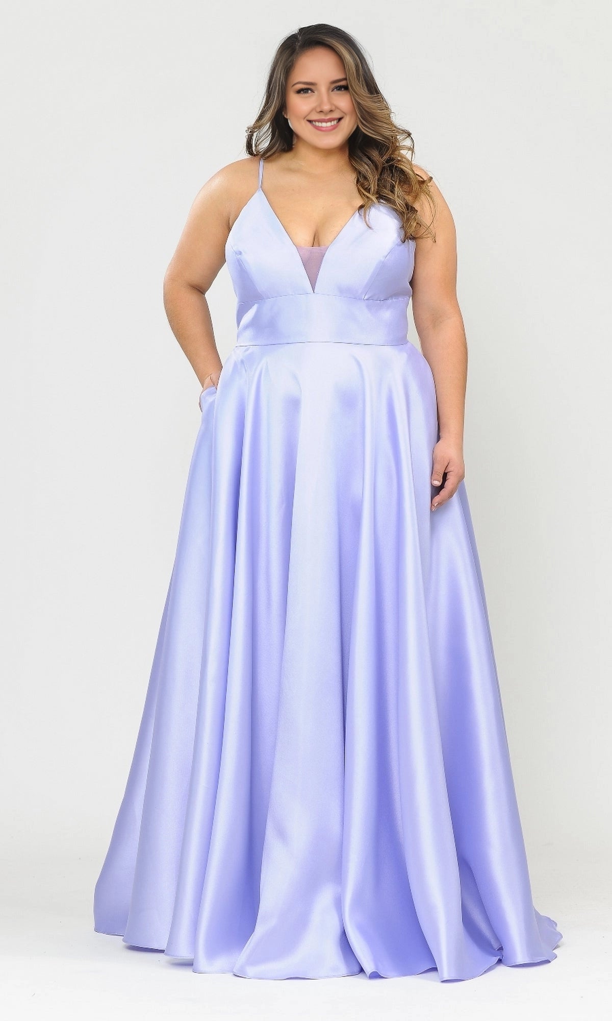 Roselledress emerald green plus size prom dress front view, beaded lace bodice satin mermaid formal gown