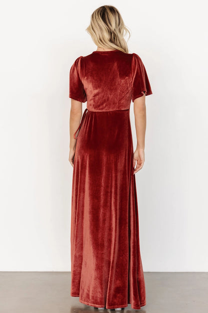 Soft A‑line V‑Neck Flutter Sleeve Closed‑Back Maxi Mother Of Bride Dress